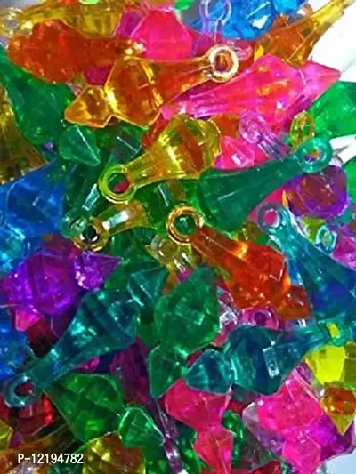 Gada Beads Hanging Bells, Macrame Latkan, (Multi Coloured, 200 pcs.)-thumb0