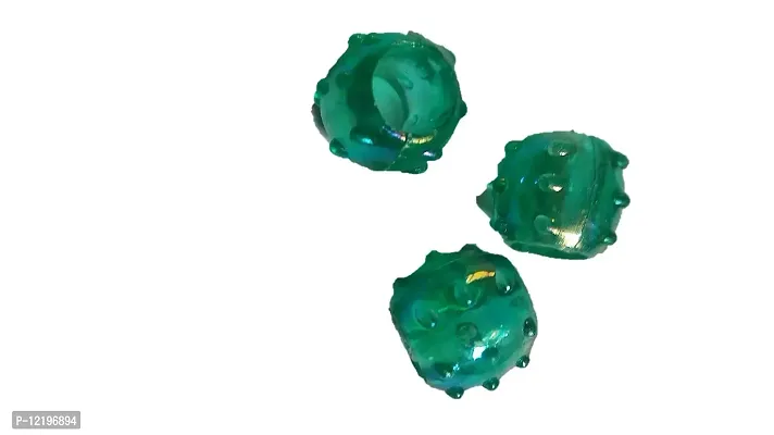 PCA Rainbow Plastic Green Colour Big Hole Beads 12mm for Making Macrame Jhula, Macrame Toran, Macrame Jhumar, Bracelate, Necklace, Macking Other Crafting Designs 100 Qty-thumb2