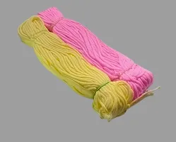 Premium Quality Pushpa Creation Macrame Cord Set Of 2 Colourscream And Dark Pink-thumb1