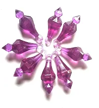 PCA GADA Beads (LATKAN) Plastic Purple Colour for Making Macrame Jhula, Macrame Toran, Macrame Jhumar, Bracelate, Necklace, Macking Other Crafting Designs 100 Qty-thumb2