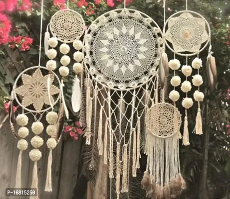 Premium Quality Pushpa Creation 7 Inch Macrame Metal Craft Ring Hoop- Dream Catcher, Wreath, Wall Hanging, Diy And Other Projects 6 Pieces-thumb3