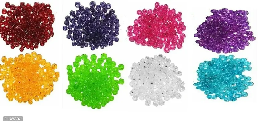 Macrame Craft Plastic Beads for Macrame Craft wall hanging  8 Colur (100 x 8 Colour Qty-800 beads)