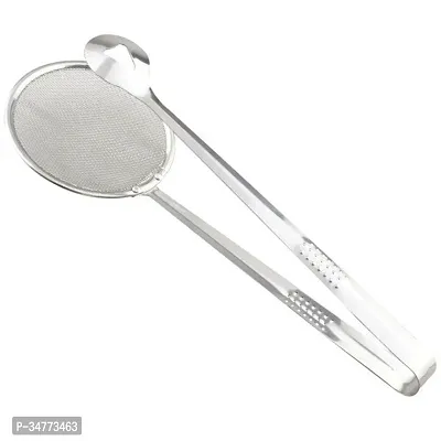 2In1 Stainless Steel Filter Spoon with Clip Food Kitchen Oil-Frying Multi-Functional-thumb4