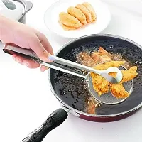 2In1 Stainless Steel Filter Spoon with Clip Food Kitchen Oil-Frying Multi-Functional-thumb4