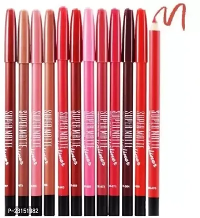 Lip Cream Liner Pencil Set Of 12 Different Colors