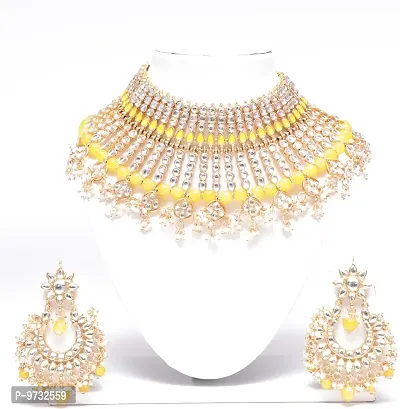 Stylish Golden Jewellery Set For Women-thumb3