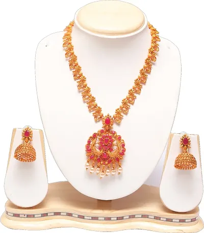 Ethnic South Indian Jewelry Necklace Set