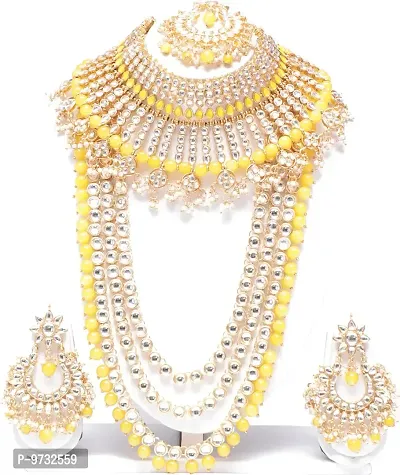 Stylish Golden Jewellery Set For Women-thumb0