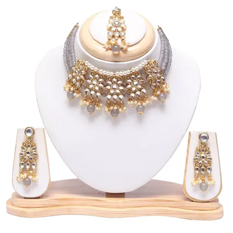 Trendy Alloy Kundan Jewellery Set For Women