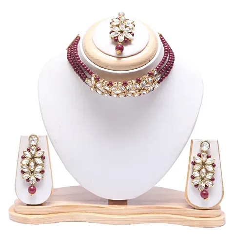 Trendy Alloy Kundan Jewellery Set For Women