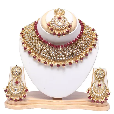 Trendy Alloy Kundan Jewellery Set For Women