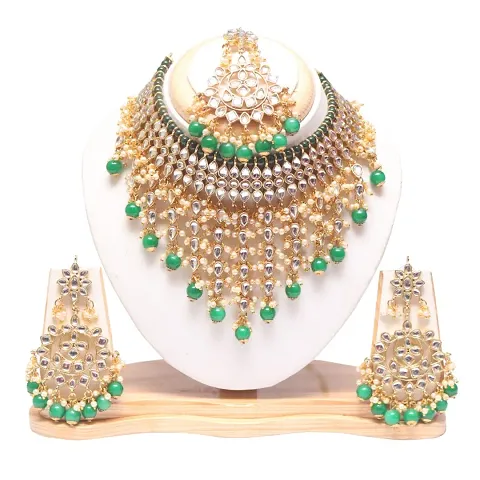 Wedding Functions Style Kundan Jewelry Set