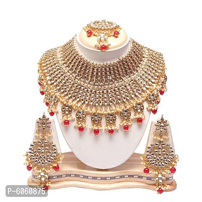 Kundan Pearls Necklace Set Choker For Women