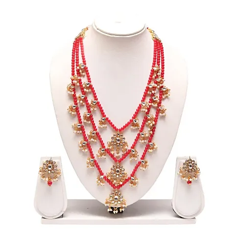 Traditional Alloy Multilayer Necklace Set