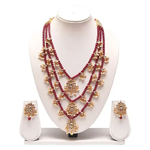 Traditional Alloy Multilayer Necklace Set