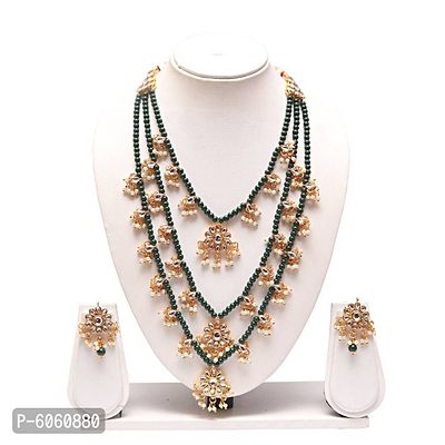 Kundan Pearls Necklace Set Choker For Women