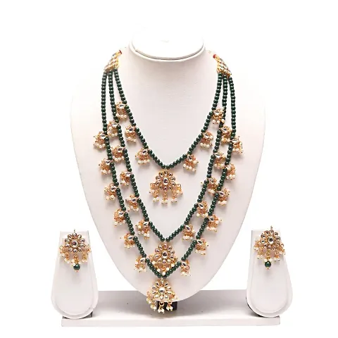 Traditional Alloy Multilayer Necklace Set