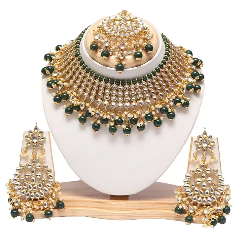 Wedding Bridal Kundan  Alloy Jewellery Sets For Women