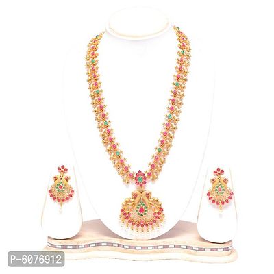 Ruby South Indian Jewellery Set For Women