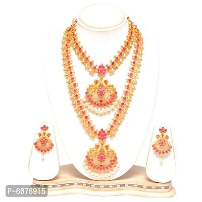 Ruby South Indian Jewellery Set For Women