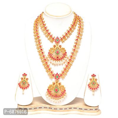 Ruby South Indian Jewellery Set For Women-thumb0