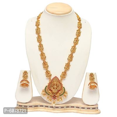 Laxmi Temple Jewellery Set For Women-thumb0