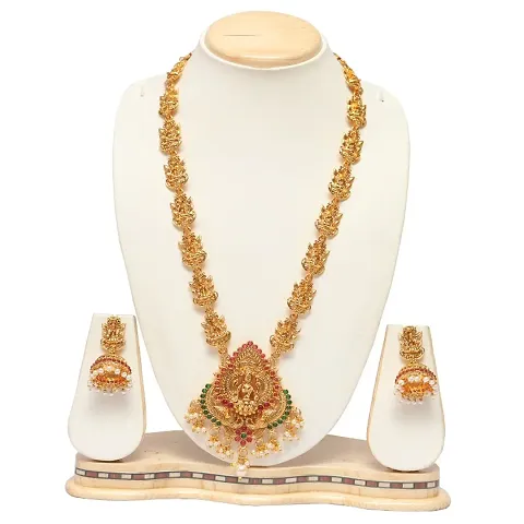 Wedding Style Laxmi Temple Jewelry Set