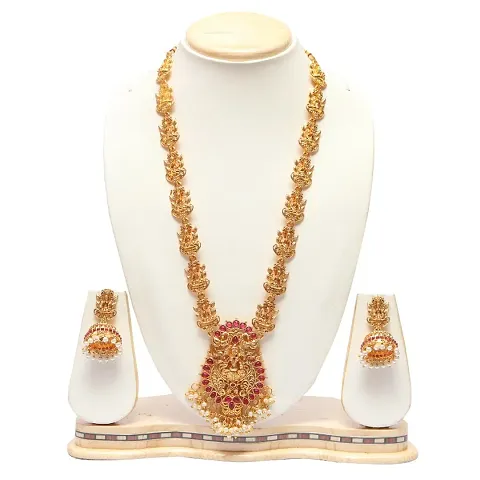 Wedding Style Laxmi Temple Jewelry Set