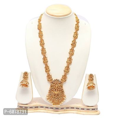 Laxmi Temple Jewellery Set For Women-thumb0