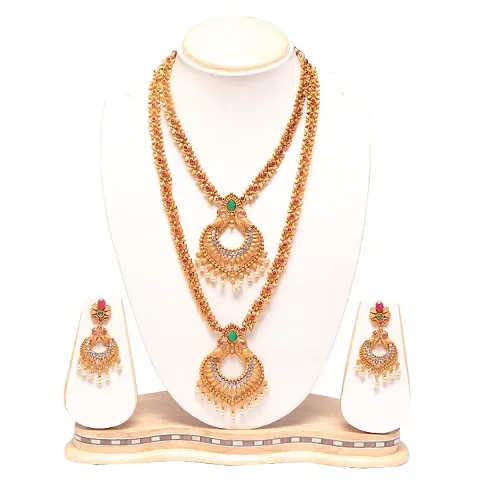 South Indian Alloy Jewellery Necklace Sets For Women