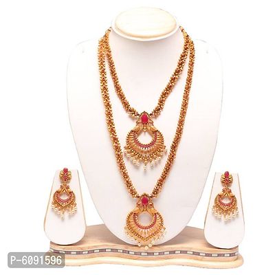 South Indian Jewellery Necklace Set For Women-thumb0