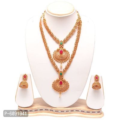 South Indian Jewellery Necklace Set For Women-thumb0