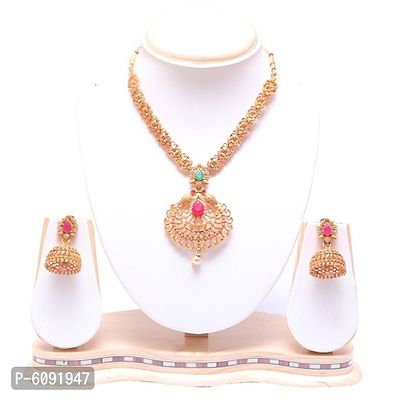 South Indian Jewellery Necklace Set For Women-thumb0