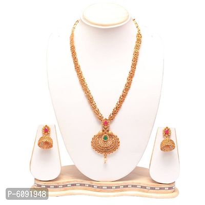 South Indian Jewellery Necklace Set For Women-thumb0