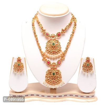 South Indian Jewellery Necklace Set For Women-thumb0