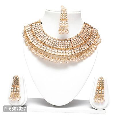 kundan and pearl necklace set