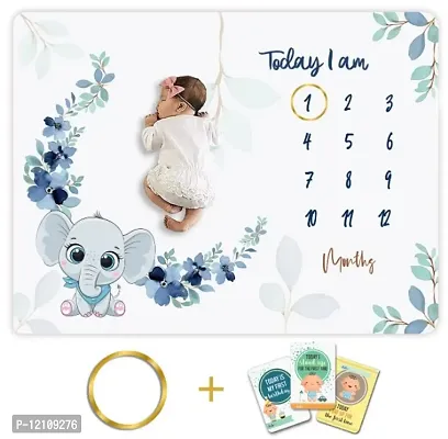 Baby Monthly Milestone Blanket-thumb0
