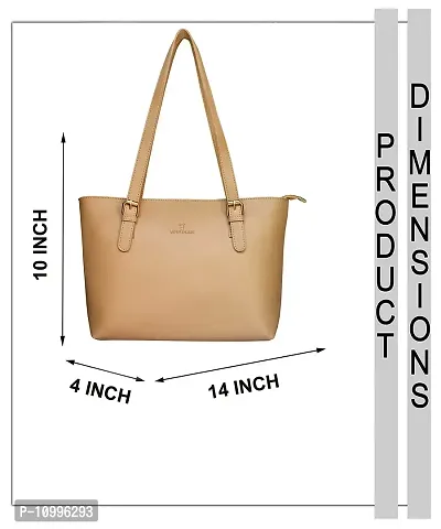 Warbler Handbag For Women's And Girl's | Ladies Purse Faux Leather Handbag | Woman Gifts | Travel Purse Handbag Beige RRC-0009-BG-thumb4