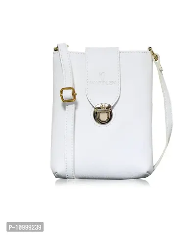 Warbler Sling Bag For Women's And Girl's | Ladies Purse Faux Leather Sling | Woman Gifts | Travel Purse Sling Bag White RRC-0001-WH-thumb0
