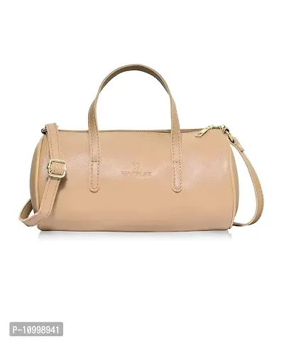 Warbler Handbag For Women's And Girl's | Ladies Purse Faux Leather Handbag | Woman Gifts | Travel Purse Handbag Beige RRC-0007-BG