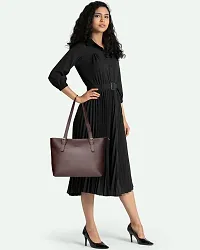 Warbler Handbag For Women's And Girl's | Ladies Purse Faux Leather Handbag | Woman Gifts | Travel Purse Handbag Brown RRC-0009-BN-thumb1