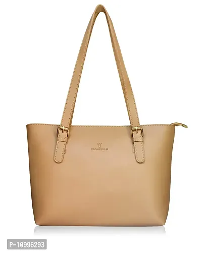 Warbler Handbag For Women's And Girl's | Ladies Purse Faux Leather Handbag | Woman Gifts | Travel Purse Handbag Beige RRC-0009-BG-thumb0
