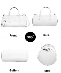 Warbler Handbag For Women's And Girl's | Ladies Purse Faux Leather Handbag | Woman Gifts | Travel Purse Handbag White RRC-0007-WH-thumb4