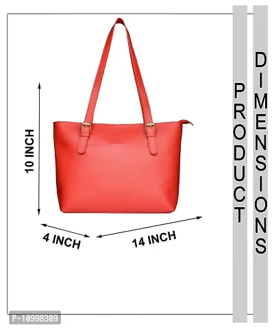 Warbler Handbag For Women's And Girl's | Ladies Purse Faux Leather Handbag | Woman Gifts | Travel Purse Handbag Red RRC-0009-RD-thumb4