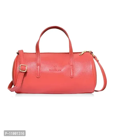 Warbler Handbag For Women's And Girl's | Ladies Purse Faux Leather Handbag | Woman Gifts | Travel Purse Handbag Pink RRC-0007-PK