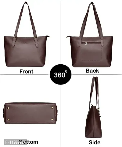 Warbler Handbag For Women's And Girl's | Ladies Purse Faux Leather Handbag | Woman Gifts | Travel Purse Handbag Brown RRC-0009-BN-thumb4