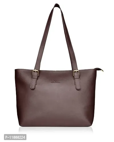 Warbler Handbag For Women's And Girl's | Ladies Purse Faux Leather Handbag | Woman Gifts | Travel Purse Handbag Brown RRC-0009-BN-thumb0