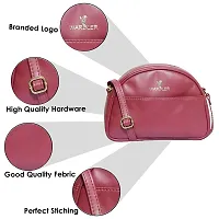 Warbler Sling Bag For Women's And Girl's | Ladies Purse Faux Leather Sling | Woman Gifts | Travel Purse Sling Bag Maroon RRC-0004-MRN-thumb2