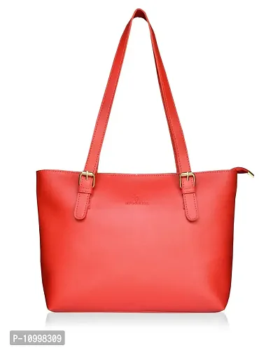 Warbler Handbag For Women's And Girl's | Ladies Purse Faux Leather Handbag | Woman Gifts | Travel Purse Handbag Red RRC-0009-RD-thumb0