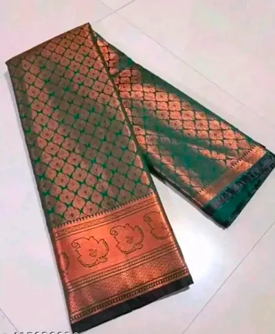 Attractive Art Silk Saree with Blouse piece 